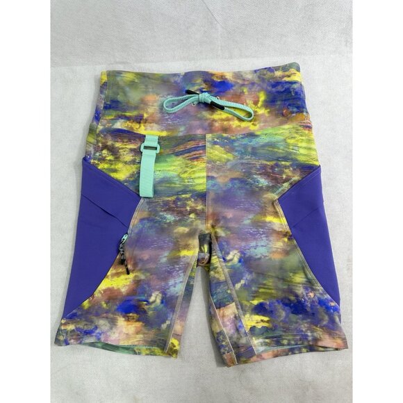 Lululemon Cargo Super High Rise Hiking Shorts Womens 6 Nature Multi Read - Picture 1 of 11